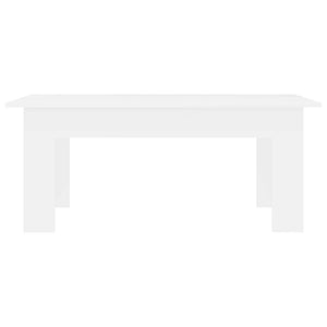 Tavolino da Salotto Bianco 100x60x42 cm in Legno Multistrato cod mxl 23829