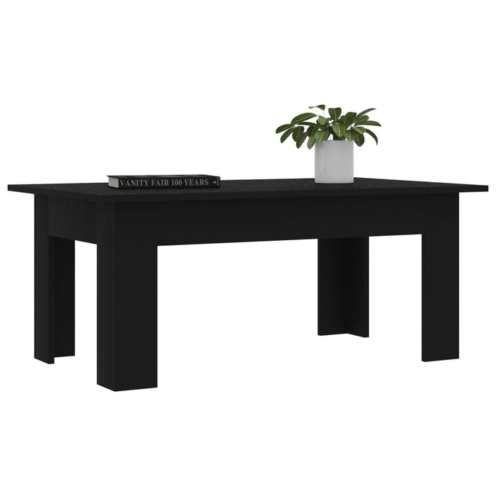 Tavolino da Salotto Nero 100x60x42 cm in Legno Multistrato 801180