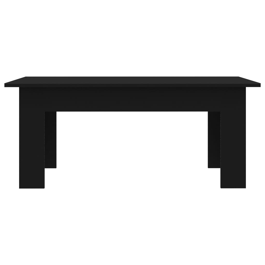 Tavolino da Salotto Nero 100x60x42 cm in Legno Multistrato 801180