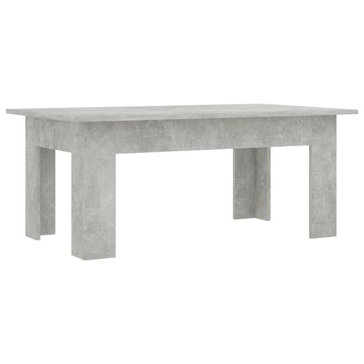 Tavolino Salotto Grigio Cemento 100x60x42 cm Legno Multistrato 801183