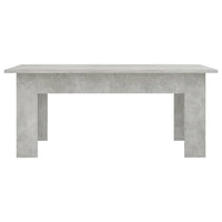 Tavolino da CaffÃ¨ Grigio Cemento 100x60x42 cm in Truciolato cod mxl 13526