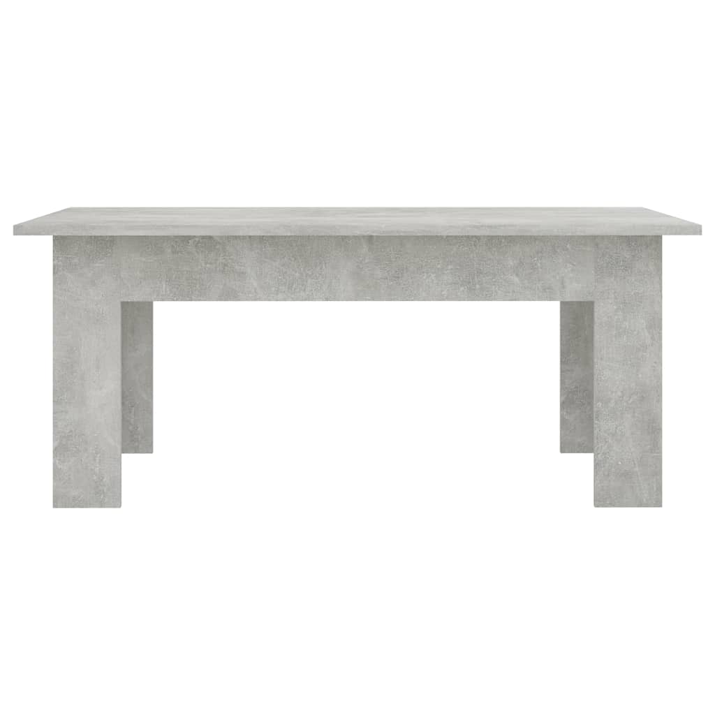 Tavolino Salotto Grigio Cemento 100x60x42 cm Legno Multistrato 801183