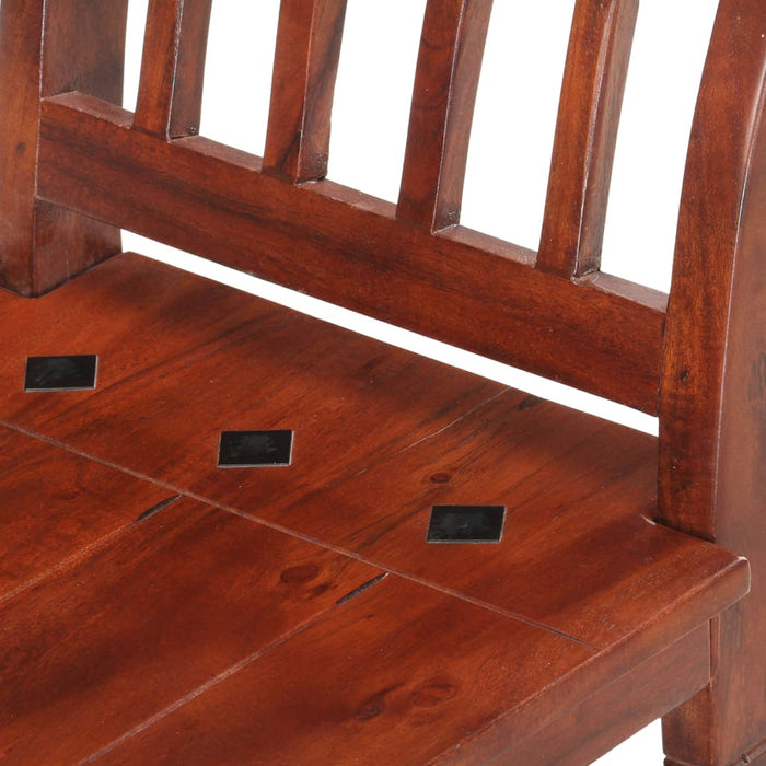 vidaXL Panca 111 cm in Legno Massello di Acacia