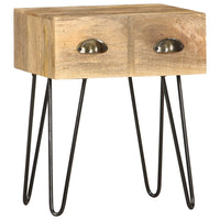 Comodino 40x30x50 cm in Legno Massello di Mango cod mxl 31234