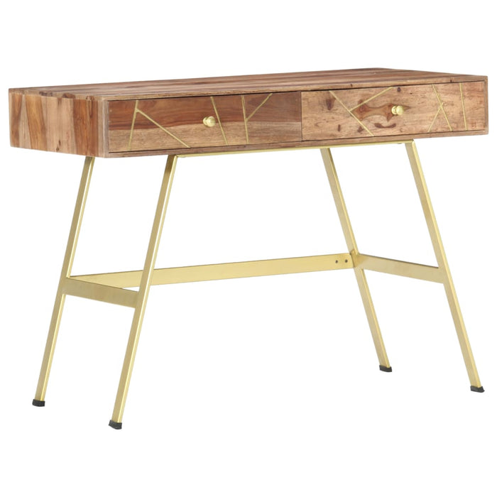 Scrivania con Cassetti 100x55x75 cm Legno Massello di Acacia 286151