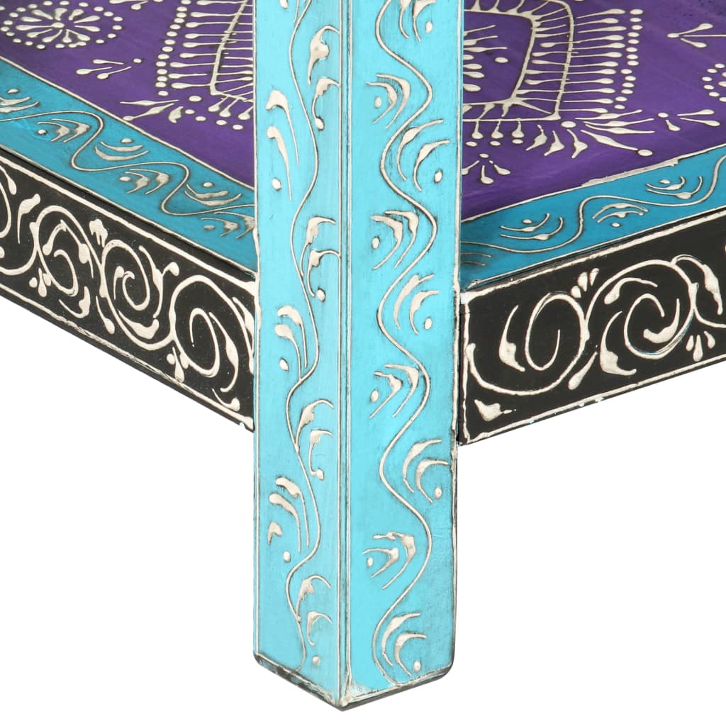 Tavolo Consolle Dipinto a Mano 80x35x75 cm in Legno di Mango cod mxl 64081