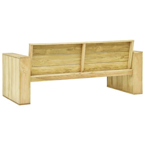 Panchina da Giardino 179 cm in Legno di Pino Impregnato 49037