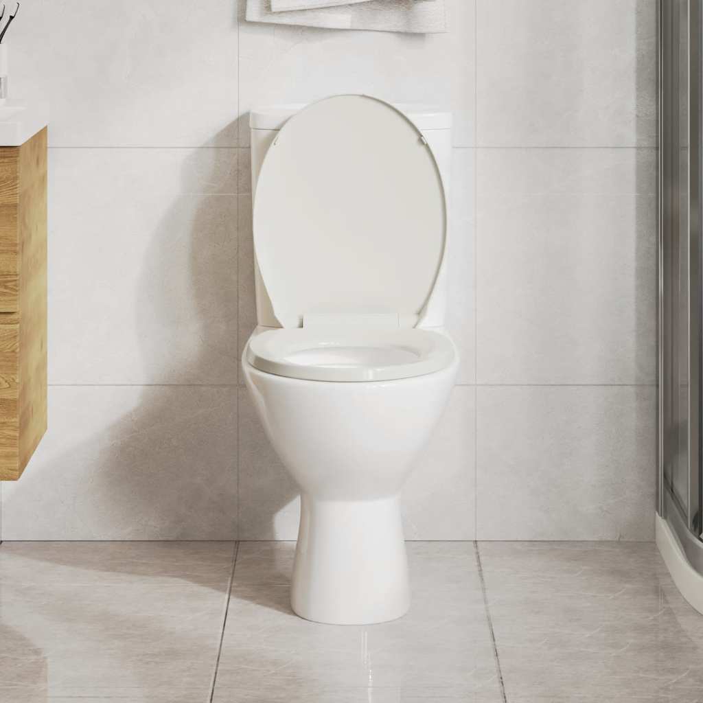 Tavoletta WC a Chiusura Morbida Grigio Chiaro Ovale 145814