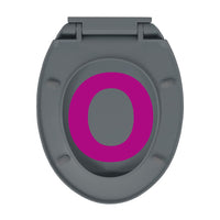 Tavoletta WC a Chiusura Ammortizzata Grigio Ovale cod mxl 51970