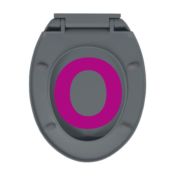 Tavoletta WC a Chiusura Ammortizzata Grigio Ovale cod mxl 51970