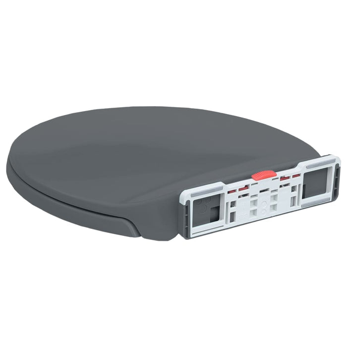 Copriwater Chiusura Ammortizzata e Sgancio Rapido Grigio Ovale cod mxl 53212