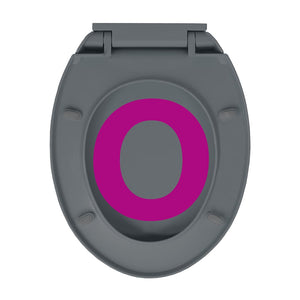 Copriwater Chiusura Ammortizzata e Sgancio Rapido Grigio Ovale cod mxl 53212