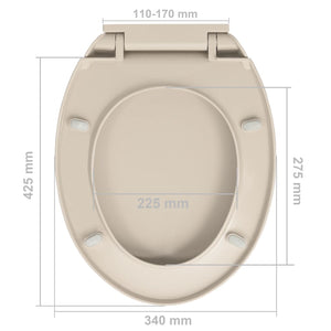 Sedile WC coperchio WC con chiusura ammortizzata albicocca ovale 02_0002919