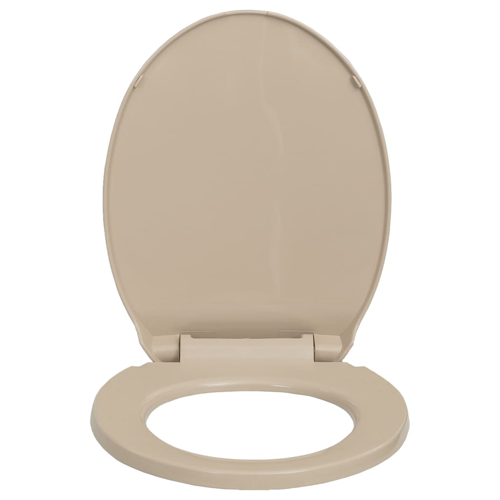 Sedile WC coperchio WC con chiusura ammortizzata beige ovale 02_0002921