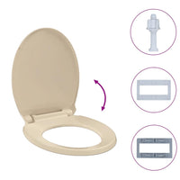 Tavoletta WC a Chiusura Ammortizzata Beige Ovale 145820