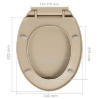 Sedile WC coperchio WC con chiusura ammortizzata beige ovale 02_0002921