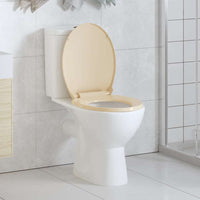 Tavoletta WC a Chiusura Ammortizzata Beige Ovale 145820