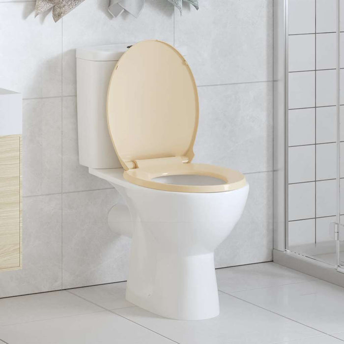 Tavoletta WC a Chiusura Ammortizzata Beige Ovale 145820