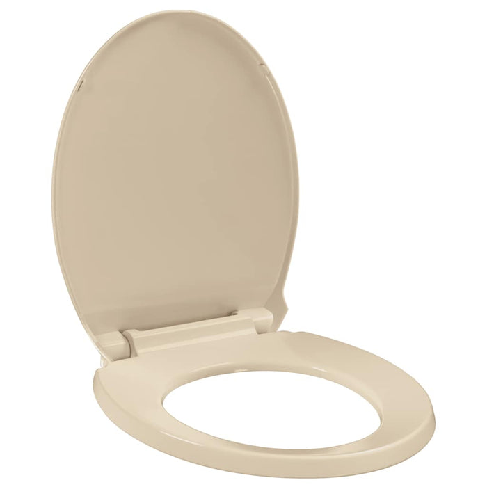 Copriwater Chiusura Ammortizzata e Sgancio Rapido Beige Ovale 145821