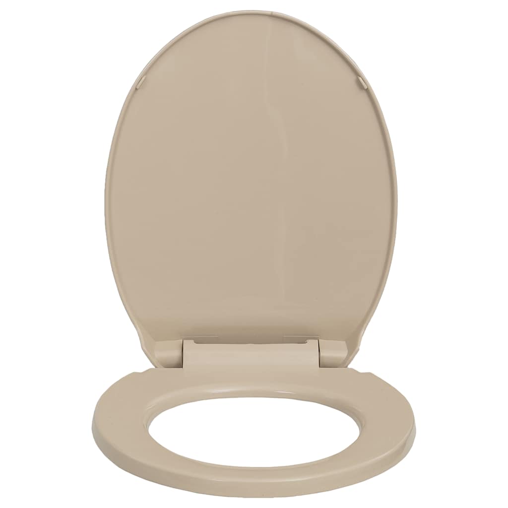 Copriwater Chiusura Ammortizzata e Sgancio Rapido Beige Ovale cod mxl 51164