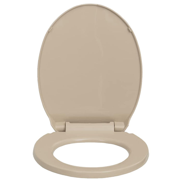 Copriwater Chiusura Ammortizzata e Sgancio Rapido Beige Ovale cod mxl 51164