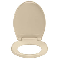 Copriwater Chiusura Ammortizzata e Sgancio Rapido Beige Ovale 145821