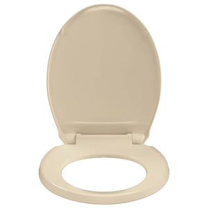 Copriwater Chiusura Ammortizzata e Sgancio Rapido Beige Ovale 145821