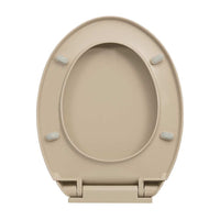Copriwater Chiusura Ammortizzata e Sgancio Rapido Beige Ovale cod mxl 51164