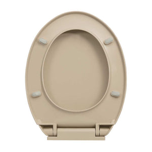 Copriwater Chiusura Ammortizzata e Sgancio Rapido Beige Ovale cod mxl 51164