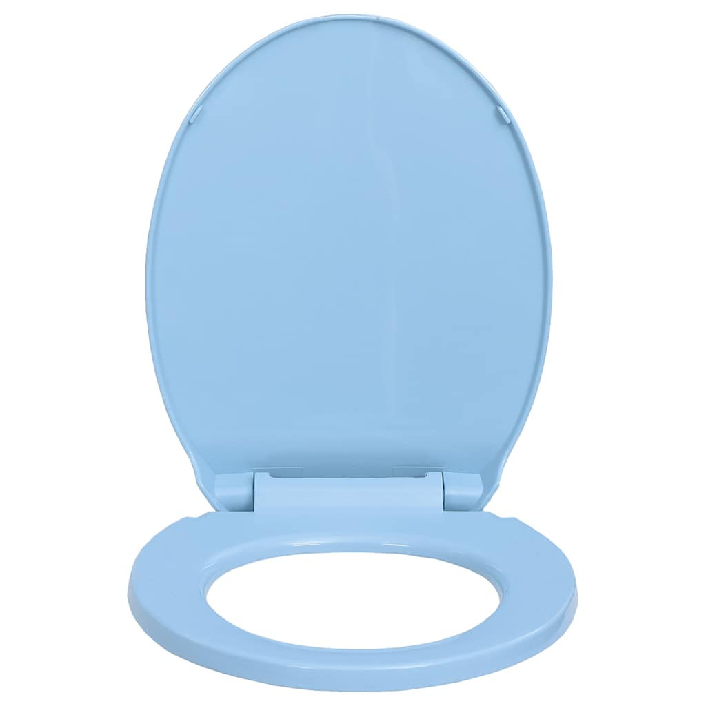 Tavoletta WC a Chiusura Ammortizzata Blu Ovale cod mxl 52590