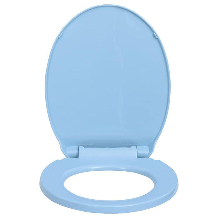 Tavoletta WC a Chiusura Ammortizzata Blu Ovale cod mxl 52590