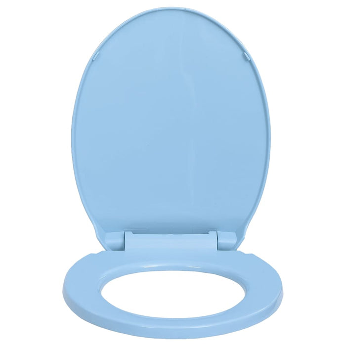 Sedile WC ovale blu con chiusura rallentata 02_0002923