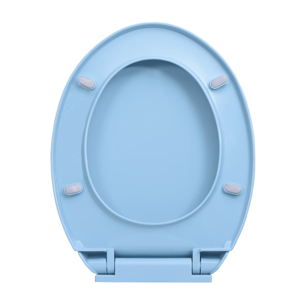 Tavoletta WC a Chiusura Ammortizzata Blu Ovale cod mxl 52590