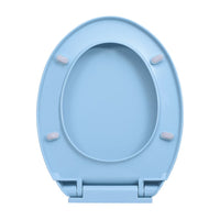 Tavoletta WC a Chiusura Ammortizzata Blu Ovale cod mxl 52590