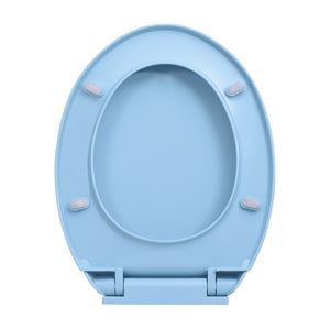 Tavoletta WC a Chiusura Ammortizzata Blu Ovale cod mxl 52590