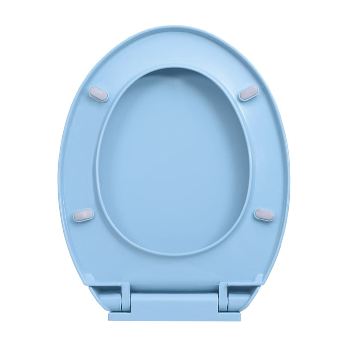 Tavoletta WC a Chiusura Ammortizzata Blu Ovale cod mxl 52590