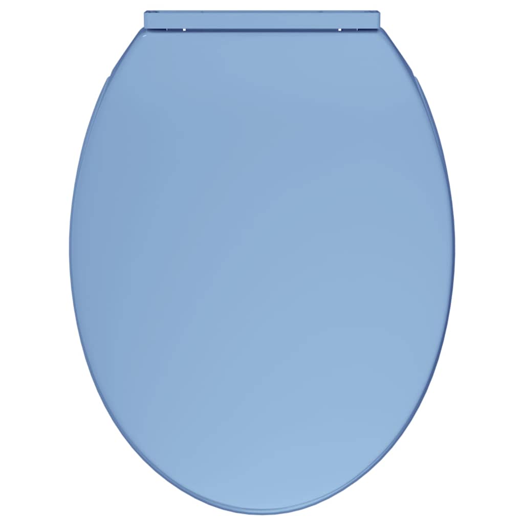 Tavoletta WC a Chiusura Ammortizzata Blu Ovale 145822