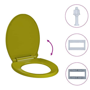 Tavoletta WC a Chiusura Ammortizzata Verde Ovale 145824