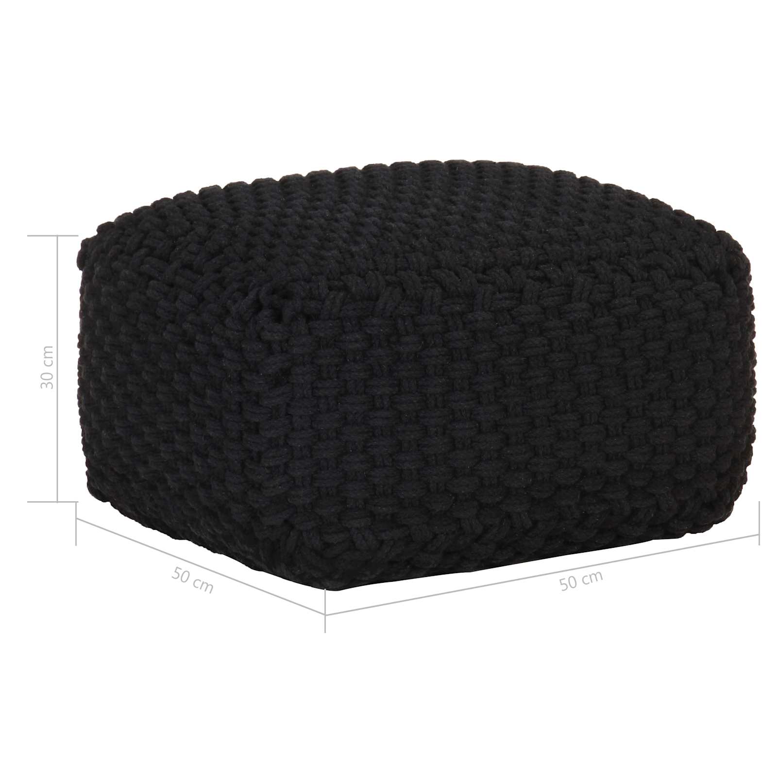 Pouffe Nero 50 x 50 x 30 cm 287598