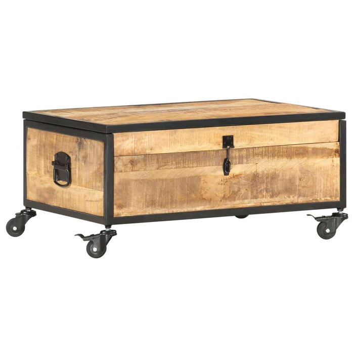 Tavolino da CaffÃ¨ 70x50x33 cm in Legno Massello di Mango cod mxl 18717