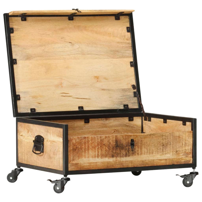 Tavolino da CaffÃ¨ 70x50x33 cm in Legno Massello di Mango cod mxl 18717