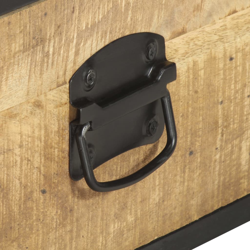 Tavolino da Salotto 70x50x33 cm in Legno Massello di Mango 286378