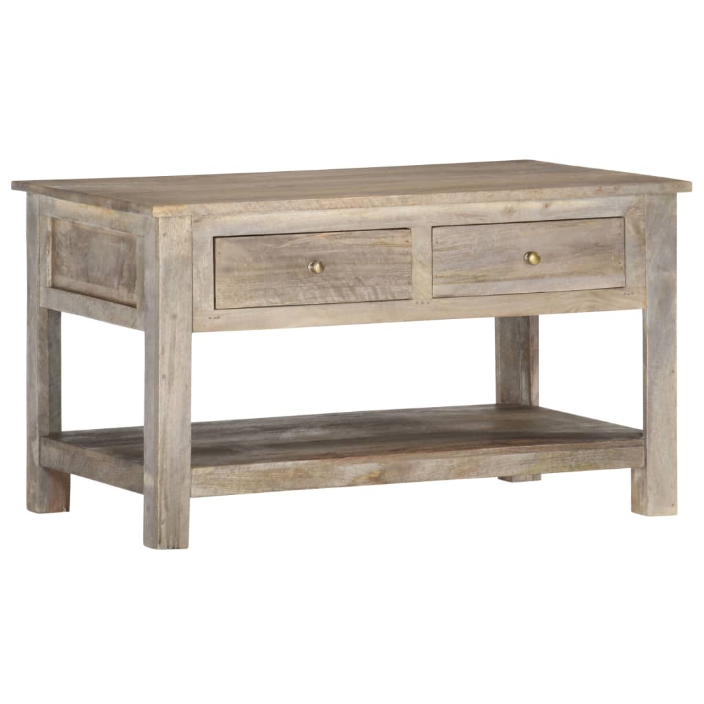 Tavolino da CaffÃ¨ 82x52x47 cm in Legno Massello di Mango  cod mxl 77056