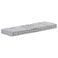 Cuscino per Pallet e Pavimento in Cotone 120x40x7 cm Grigio cod mxl 54226