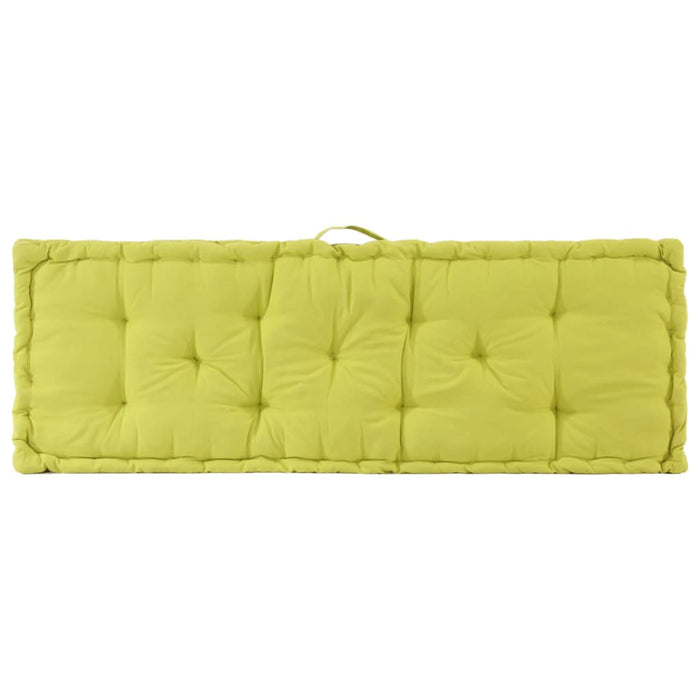 Cuscino per Pallet e Pavimento in Cotone 120x40x7 cm Verde cod mxl 42393