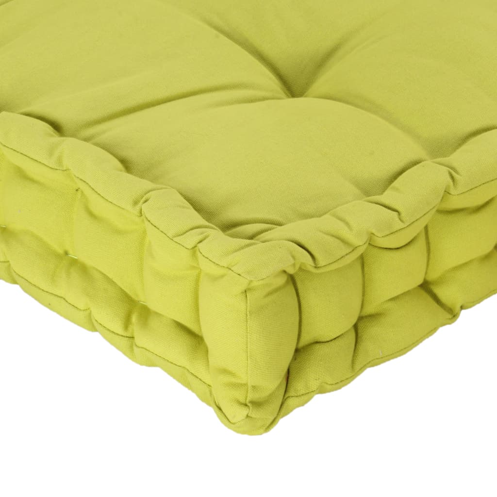 Cuscino per Pallet e Pavimento in Cotone 120x40x7 cm Verde cod mxl 42393