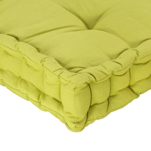 Cuscino per Pallet e Pavimento in Cotone 120x40x7 cm Verde cod mxl 42393