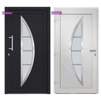 Porta di Ingresso Antracite 98x200 cm cod mxl 76374