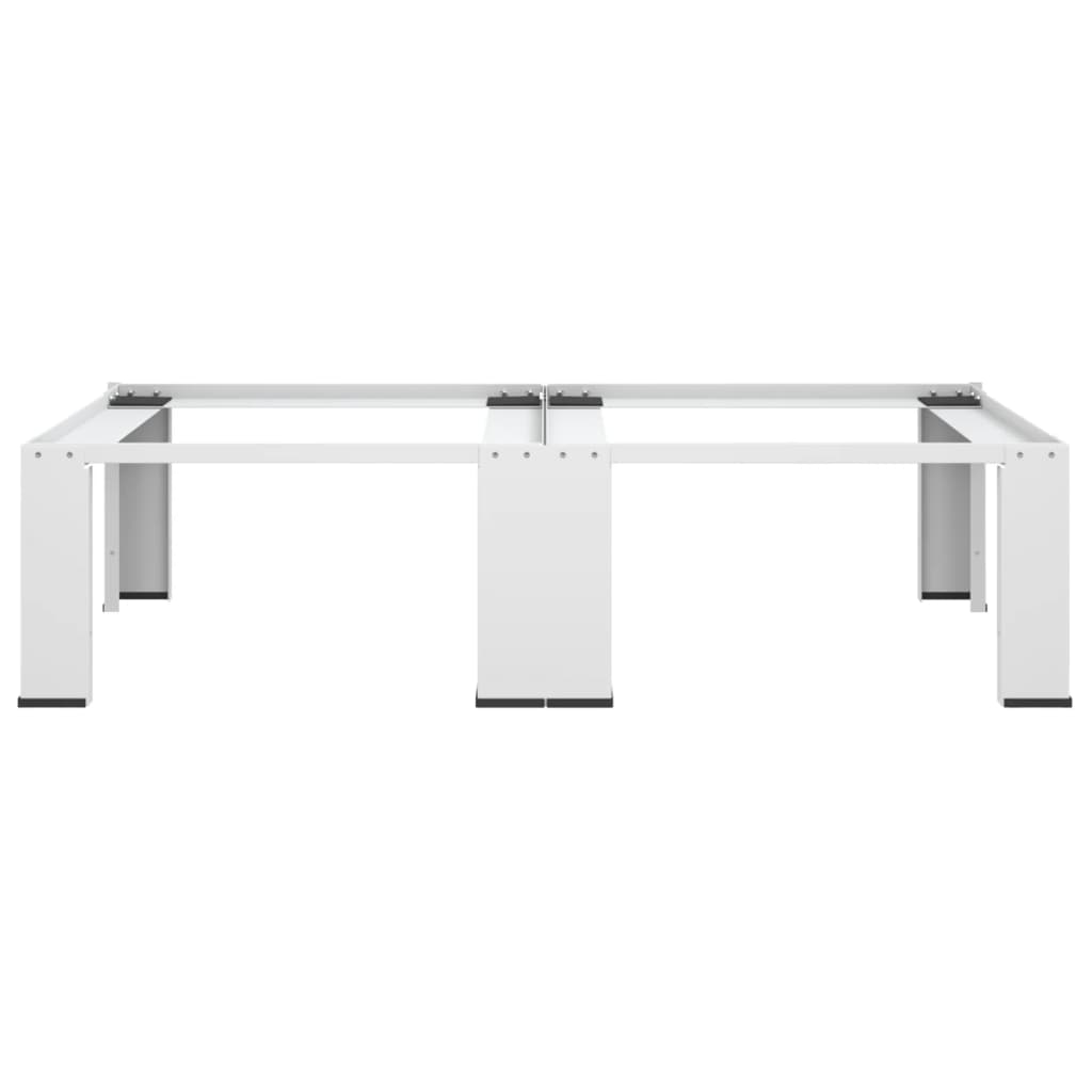 Supporto Doppio per Lavatrice e Asciugatrice Bianco