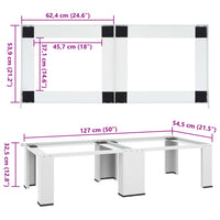 Supporto Doppio per Lavatrice e Asciugatrice Bianco